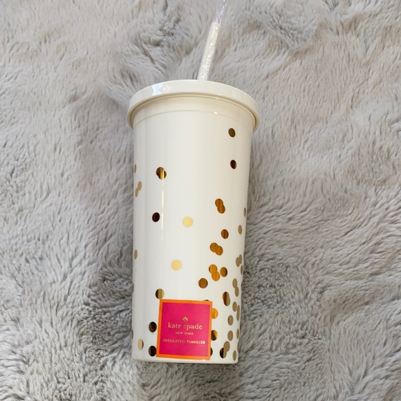 Cream Kate Spade Tumbler - Picture 1 of 5